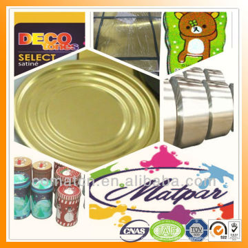 tin cans with printed tinplate